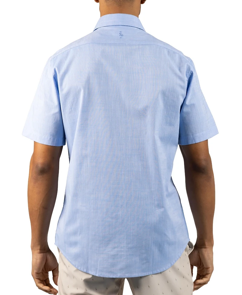 Tailorbyrd Men's Signature Chambray Short Sleeve Shirt