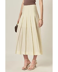 English Factory Women's Sheer Pleated Skirt