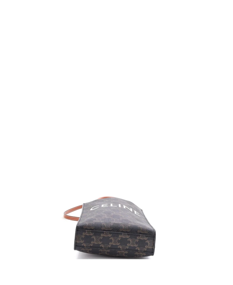 Pre-Owned Celine Mini Vertical Cabas Tote Triomphe Coated Canvas