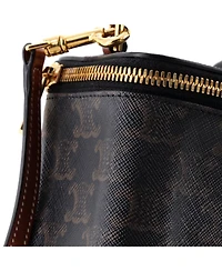 Pre-Owned Celine Mini Top Handle Square Vanity Case Triomphe Coated Canvas