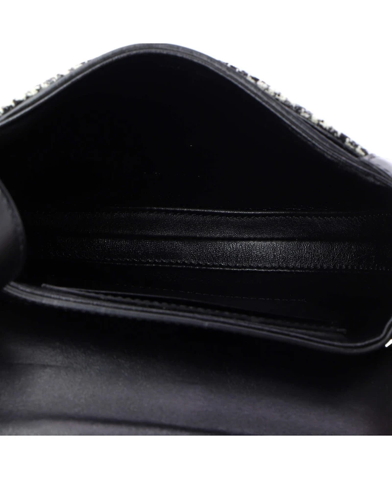 Pre-Owned Celine Small Besace 16 Bag Tweed and Leather