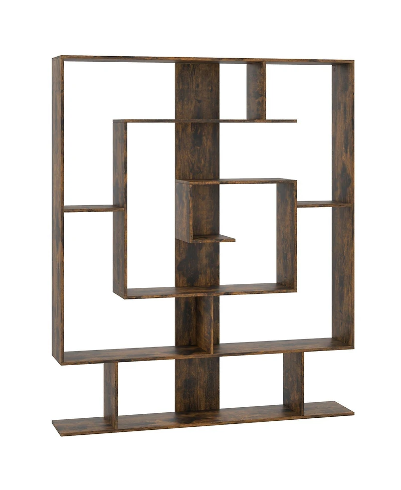 Slickblue 7-Tier Bookshelf Open Display Shelf Rack for Home