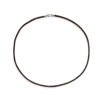 Bling Jewelry 1MM Satin Silk Cord Chain Necklace Sterling Silver Lobster Clasp Various Length