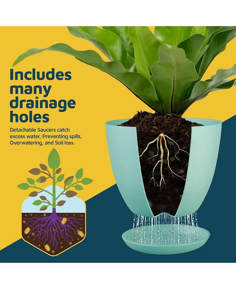 Lifemaster 5-Pack Planter Pots