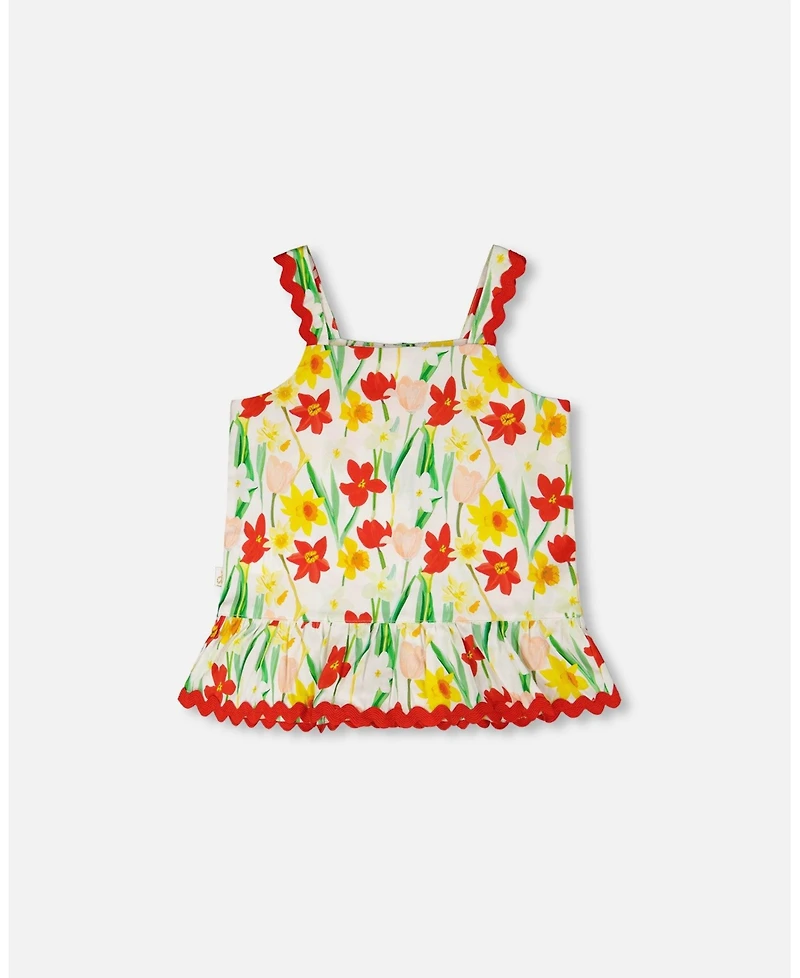 Deux par Deux Little Girls Viscose Top