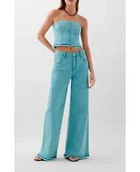 Scalpers Women's Culotte Ques Denim Pant