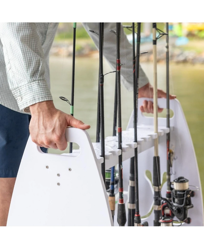 StoreYour Marlin Fishing Rod Storage Stand | Holds up to 24 Rods
