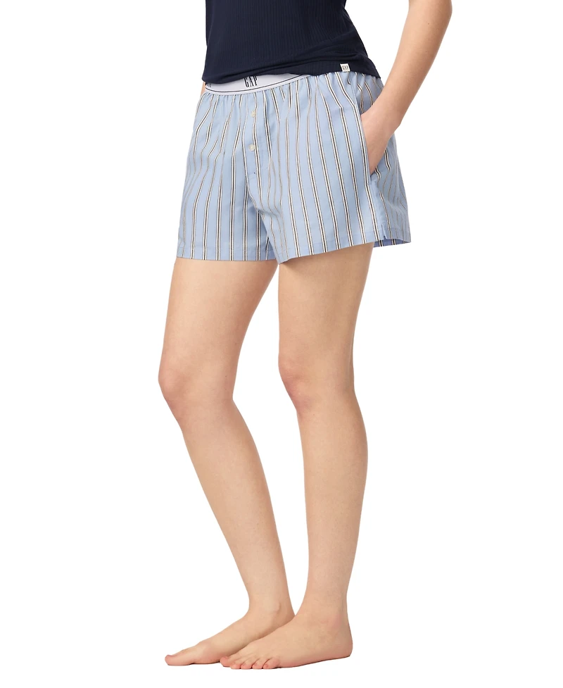 Gap Women's Poplin Pull-On Boxer Shorts