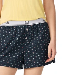 Gap Women's Poplin Pull-On Boxer Shorts