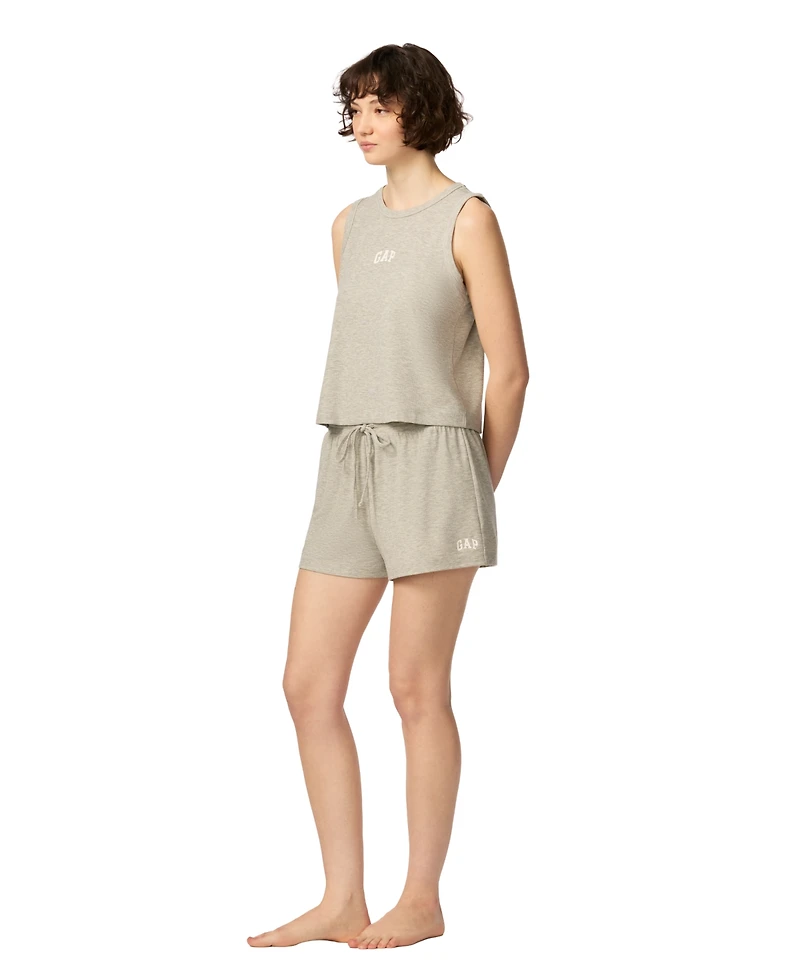 Gap Women's Ribbed Tank Top and Pull-On Shorts, 2-Piece Set