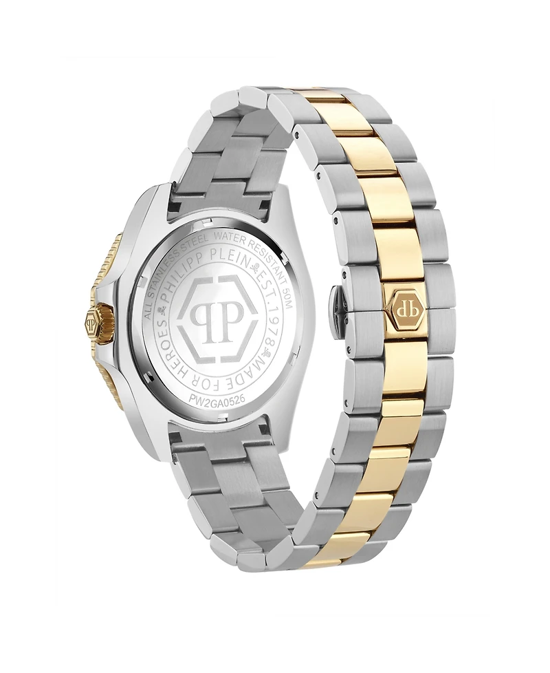 Philipp Plein Men's Aquastorm Two-Tone Stainless Steel Bracelet Watch, 44mm