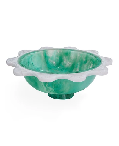 Jonathan Adler Como 100 oz. Acrylic Ripple Decor Bowl