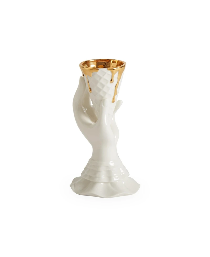 Jonathan Adler Gilded 8 oz. I-Scream Vase