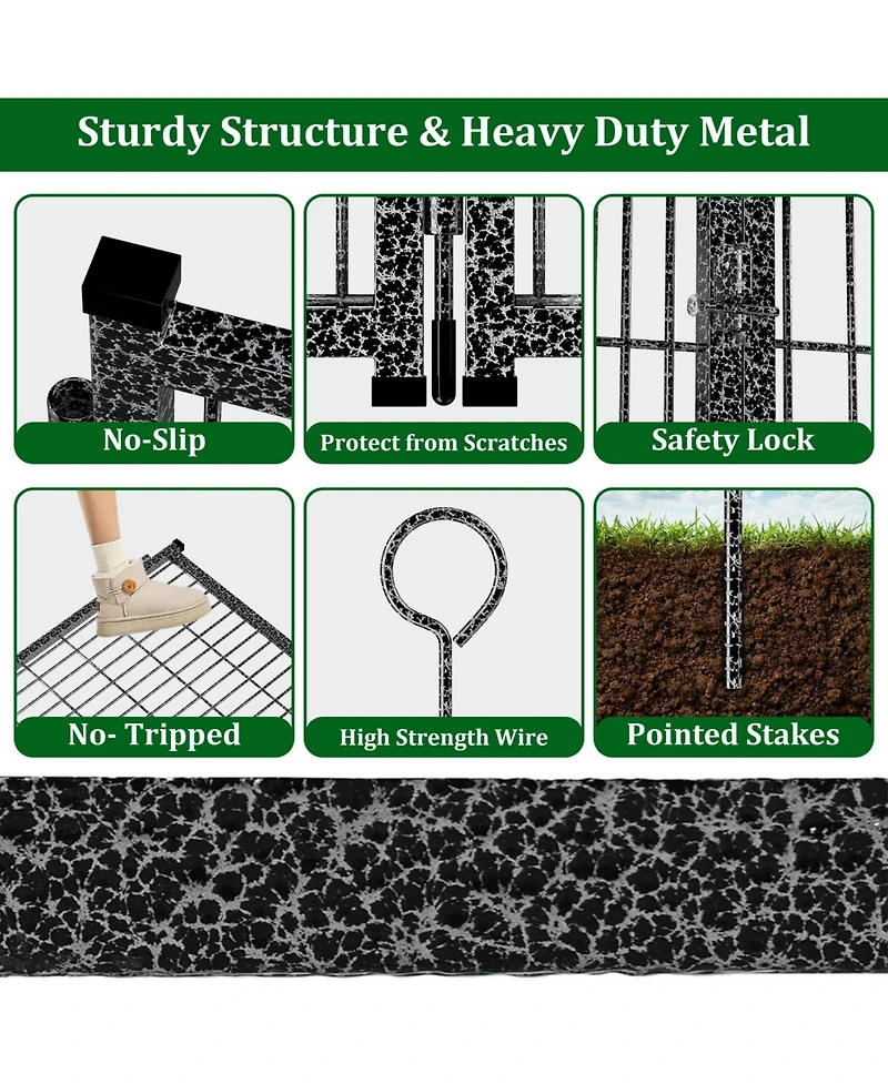 Aostirmotor Portable Outdoor Dog Playpen for Rv, Camping & Yard – 16 Extra-Wide Panels