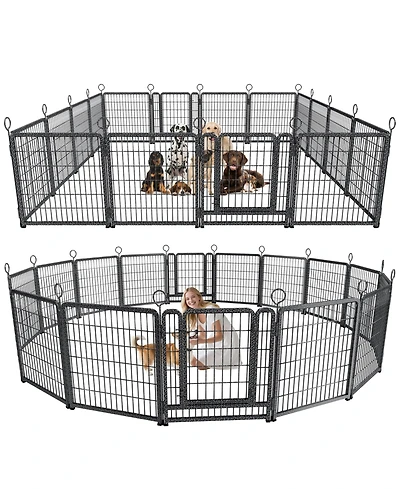 Aostirmotor Portable Outdoor Dog Playpen for Rv, Camping & Yard – 16 Extra-Wide Panels