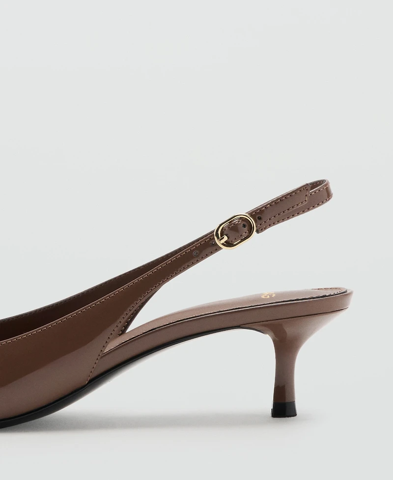 Mango Women's Kitten-Heel Pointed Shoes