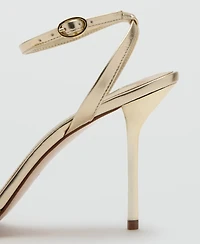 Mango Women's Straps Heeled Sandals