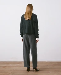 Mango Women's Straight-Fit Pleated Pants