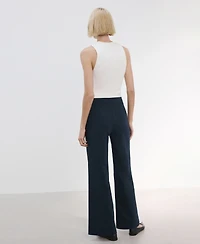 Mango Women's Jewel Buttons Straight Pants