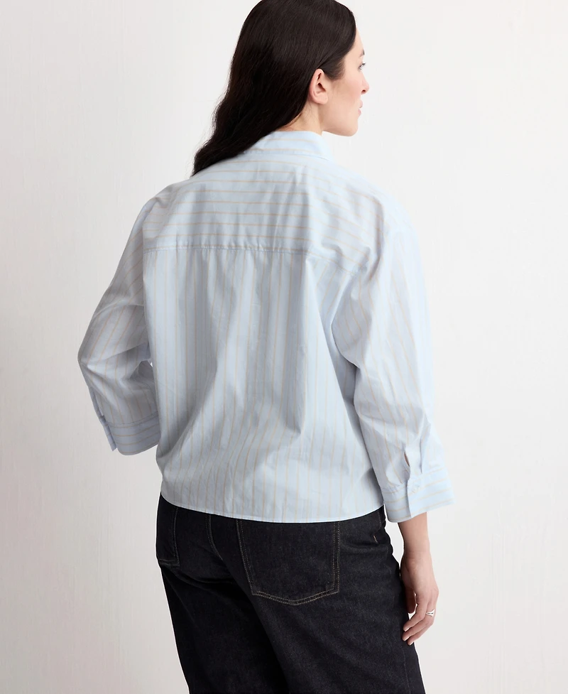 Mango Women's Striped Cotton Shirt