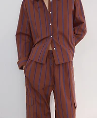 Mango Women's Side Pockets Cargo Pants