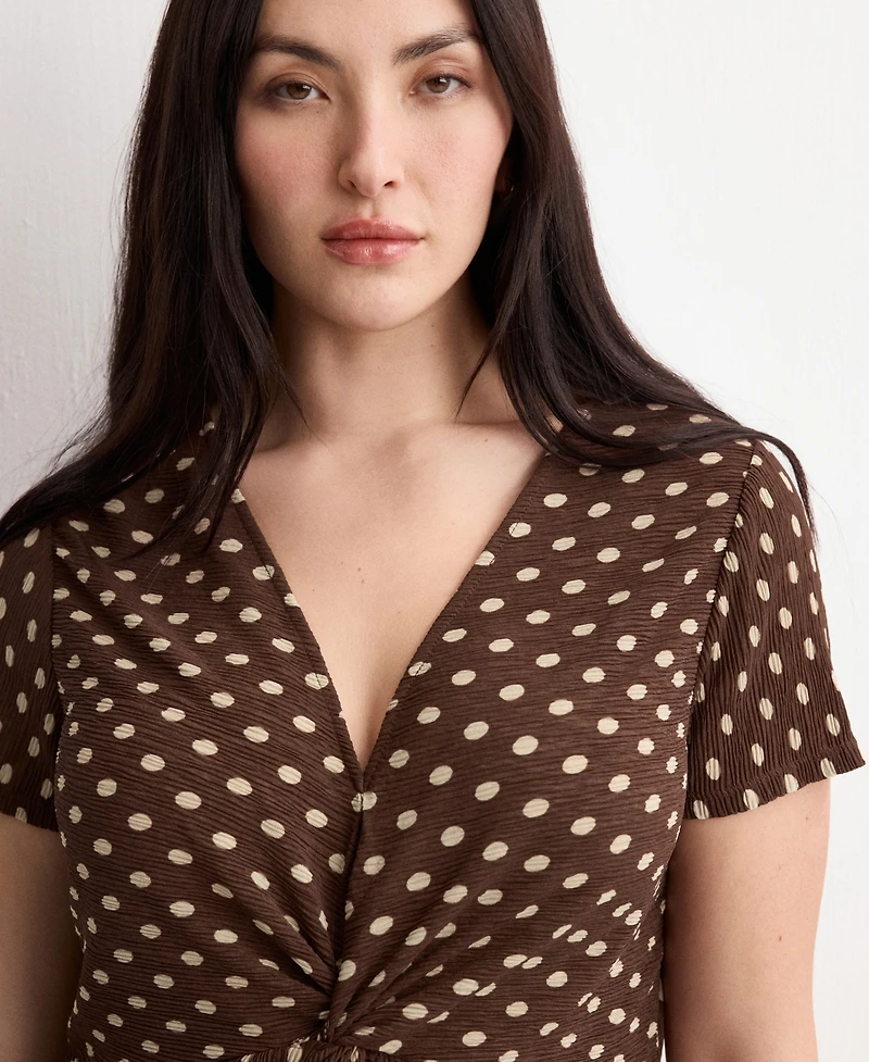 Mango Women's Printed Midi-Dress