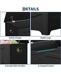 gaomon Wooden Entryway Storage Chest