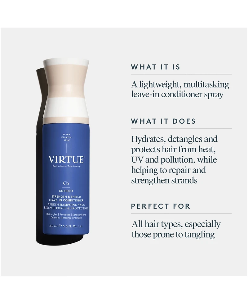 Virtue Strength and Shield Leave-In Conditioner, 5 oz.
