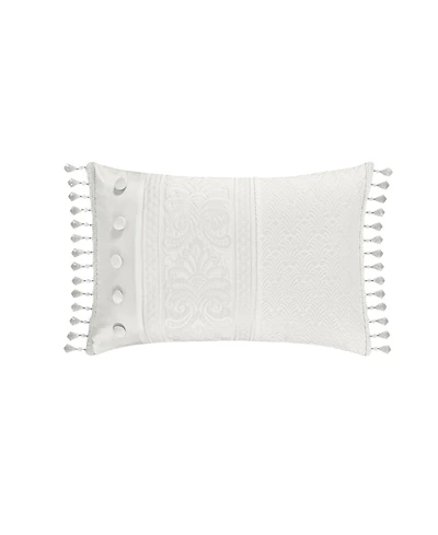 J Queen New York Bianco Boudoir Decorative Pillow, 15" x 21"