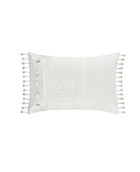 J Queen New York Bianco Boudoir Decorative Pillow, 15" x 21"