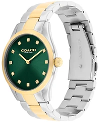 Coach Women's Brooks Two Tone Stainless Steel Bracelet Watch, 36mm