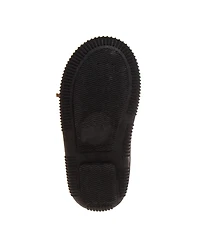 Beverly Hills Polo Club Little Boys Moccasins Slippers Classic Fuzzy Lining Cozy Indoor/Outdoor Sole Slip On Comfort
