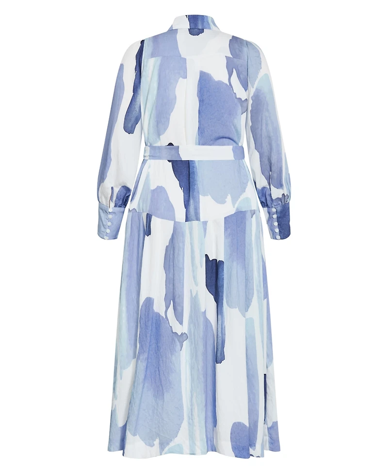 City Chic Women's Ezra Print Maxi Dress