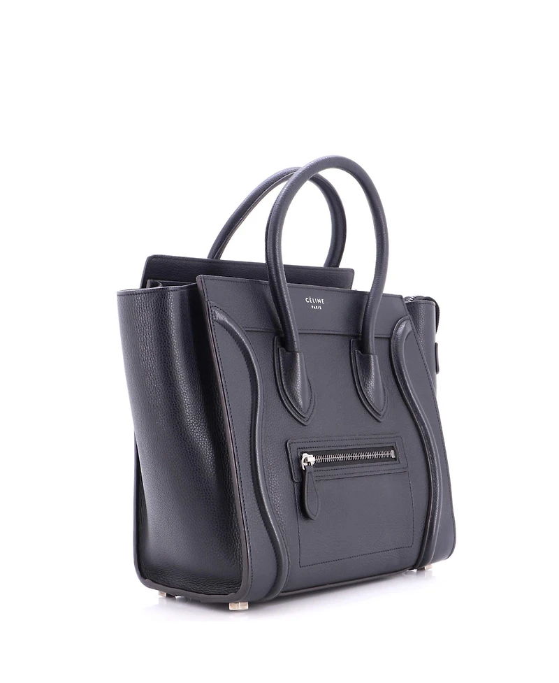 Pre-Owned Celine Micro Luggage Bag Grainy Leather