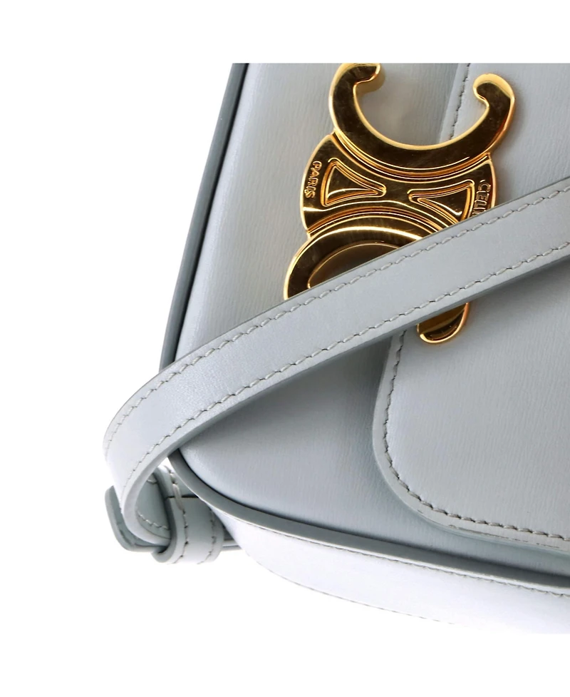 Pre-Owned Celine Mini Triomphe Shoulder Bag Smooth Calfskin