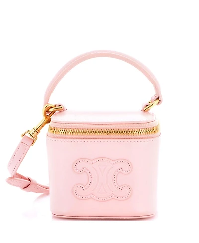 Pre-Owned Celine Mini Cuir Top Handle Vanity Case Leather