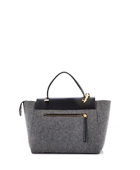 Pre-Owned Celine Mini Belt Bag Felt and Leather