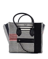 Pre-Owned Celine Medium Phantom Bag Striped Canvas