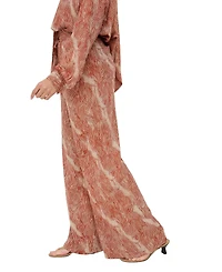 Raffya Women's Ginger High Waist Tiger Print Trouser