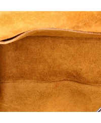 Pre-Owned Celine Cuir Triomphe Folco Bag Embroidered Leather