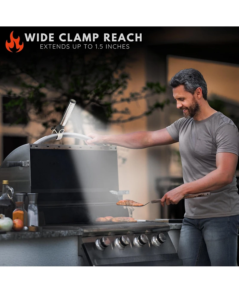 Sorbus Bright Led Lights-360 Degree Clamping Grill Light