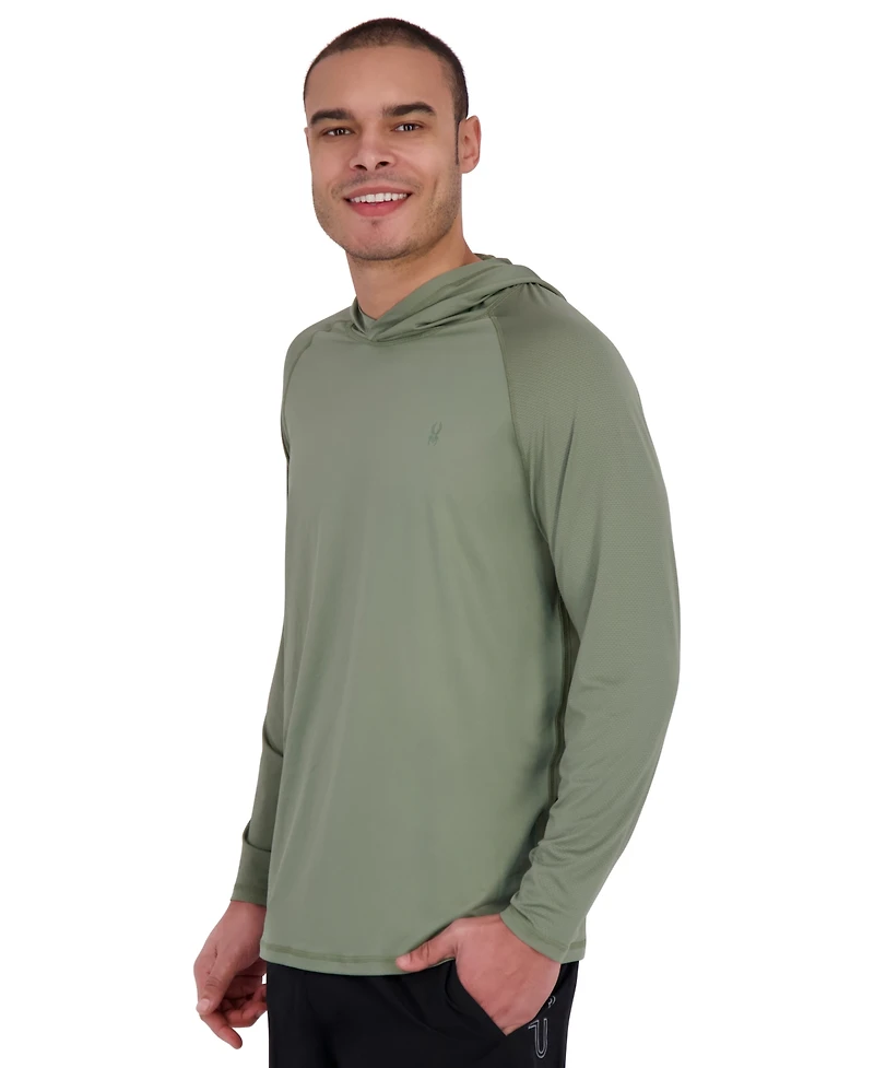 Spyder Men's Raglan Long-Sleeve Upf 50+ Rashguard