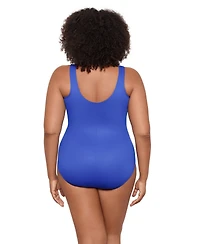 Miraclesuit Plus Escape Underwire Allover-Slimming Wrap One-Piece Swimsuit