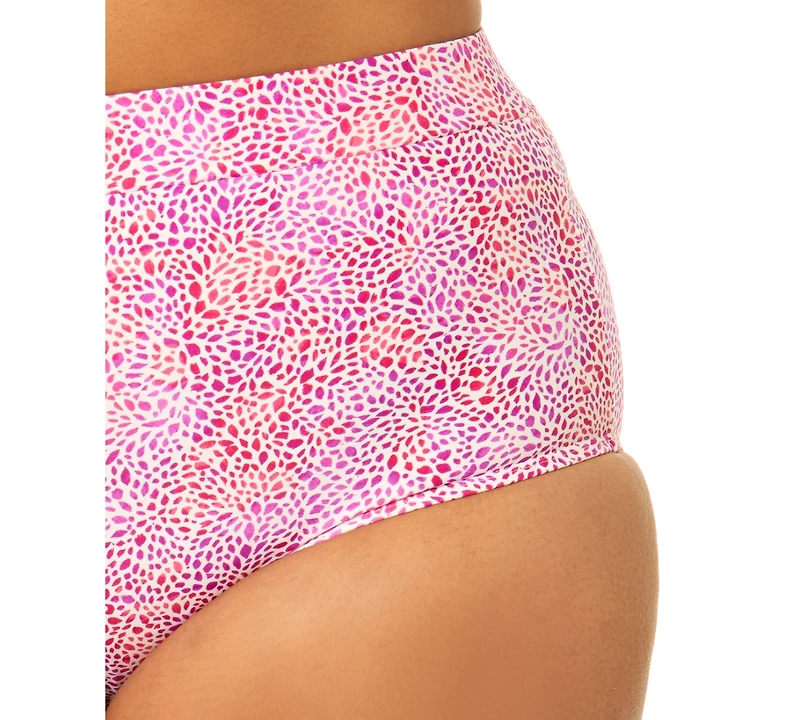 Raisins Curve Plus Island High-Waist Printed Swim Bottoms