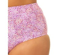 Raisins Curve Plus Island High-Waist Printed Swim Bottoms