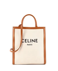 Pre-Owned Celine Small Vertical Cabas Tote Canvas with Leather