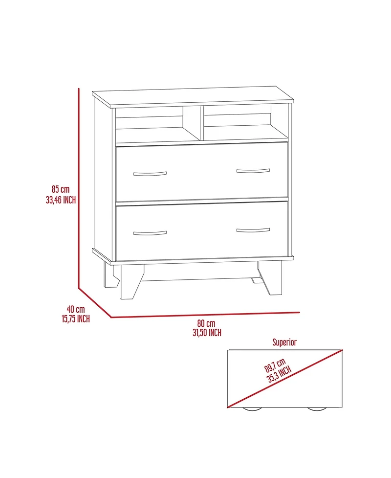 flynama Modern 4 Drawer Dresser Mdf Cabinet with Wheels for Bedroom Living Room Entryway
