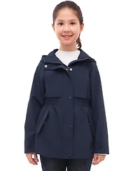 Rokka&Rolla Girls Trench Coat Hip-Length Hooded Jacket