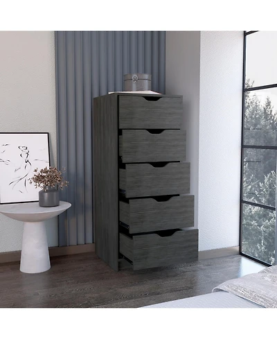 flynama Modern 4 Drawer Dresser Particleboard Cabinet Waterproof for Bedroom Entryway Bathroom
