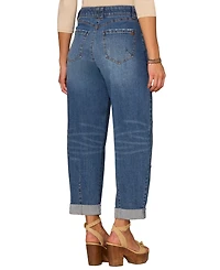 Democracy Petite Skyrise Barrel-Leg Jeans